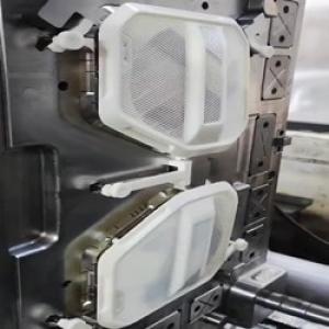 plastic white cover injected