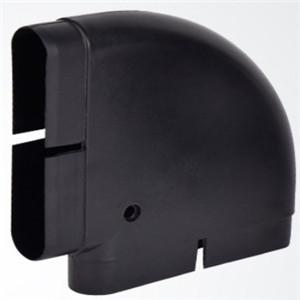 ABS flat duct horizontal 90 bend