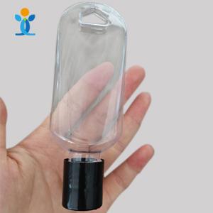  Empty Hand Sanitizer Bottles, Portable Travel Plastic Bottles, Fine Flip Cap Bottle, Reusable Squeezable Leak Proof Toiletries Container with Keychain & Stretchable Lanyard