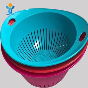 Fruit and vegetable dish tray plastic PP washing basket strainer water drain storage plate