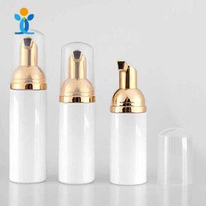 White Spray PlasticBottle Golden Cap PET bottle
