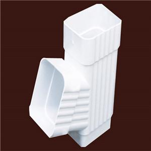 plastic gutter accessory side outlet tee